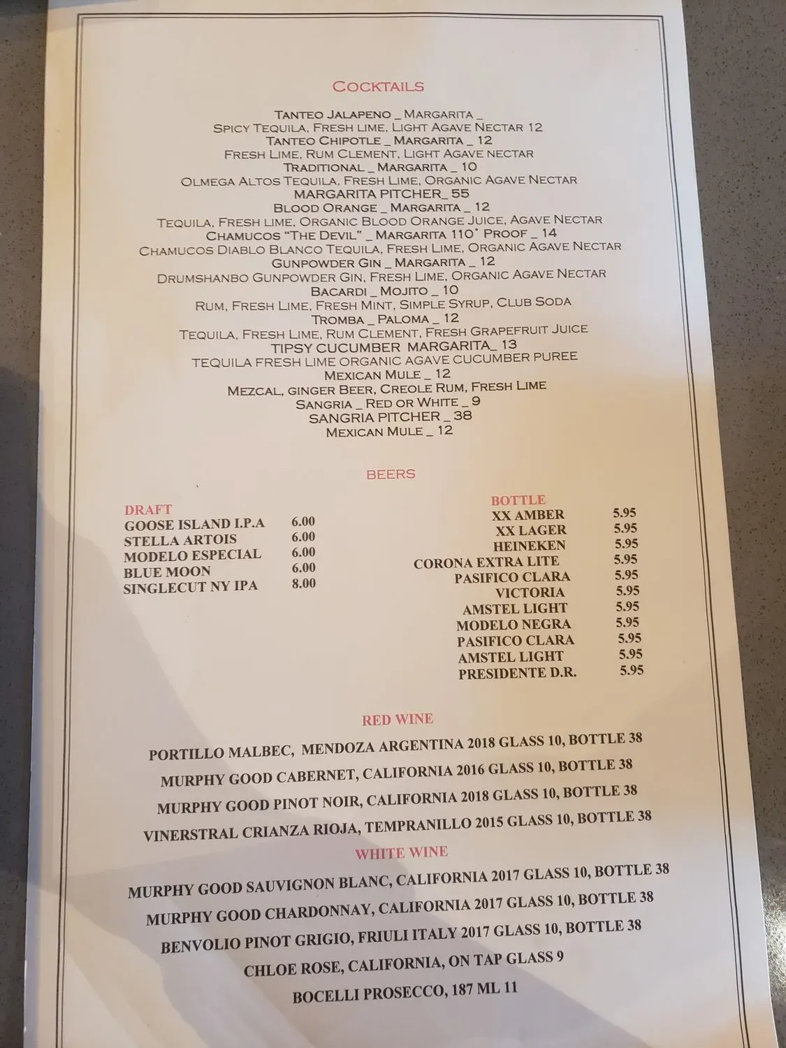 Menu 4