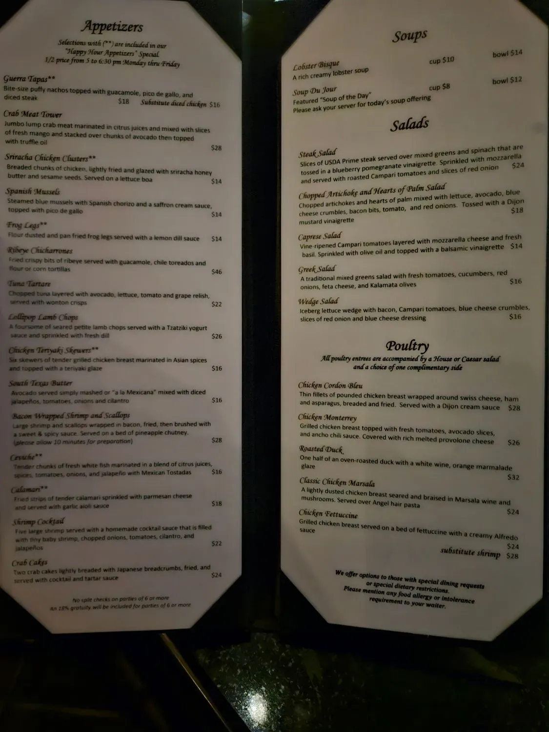 Menu 6