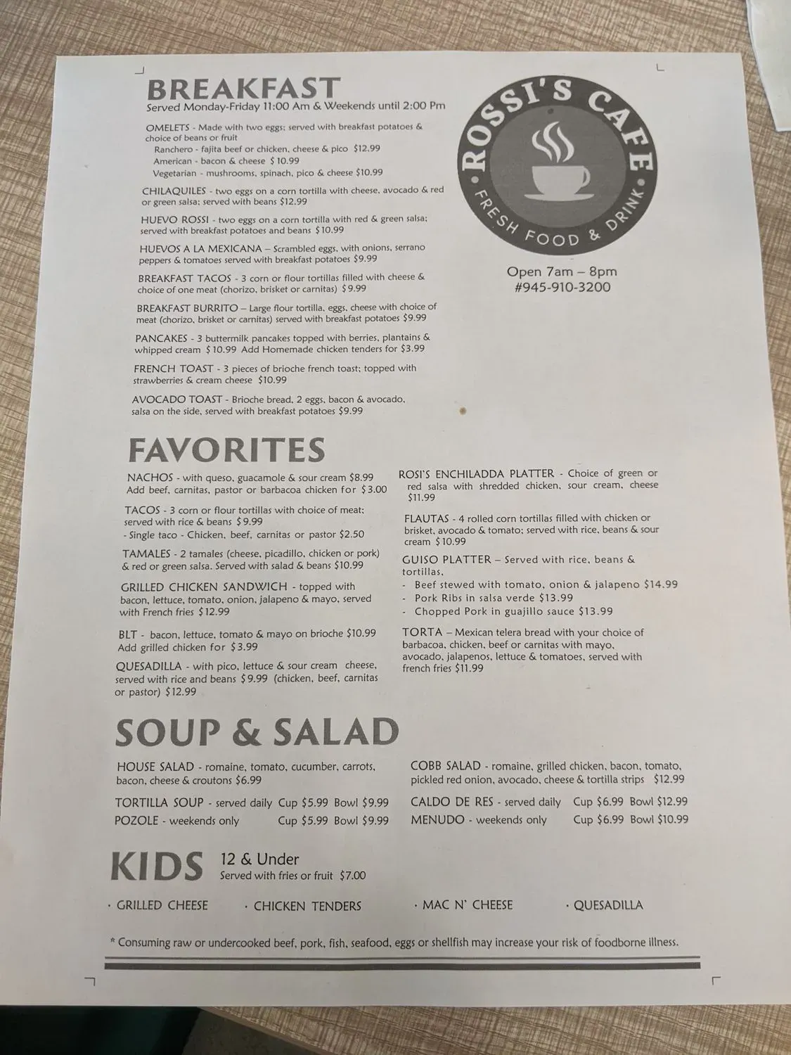 Menu 2