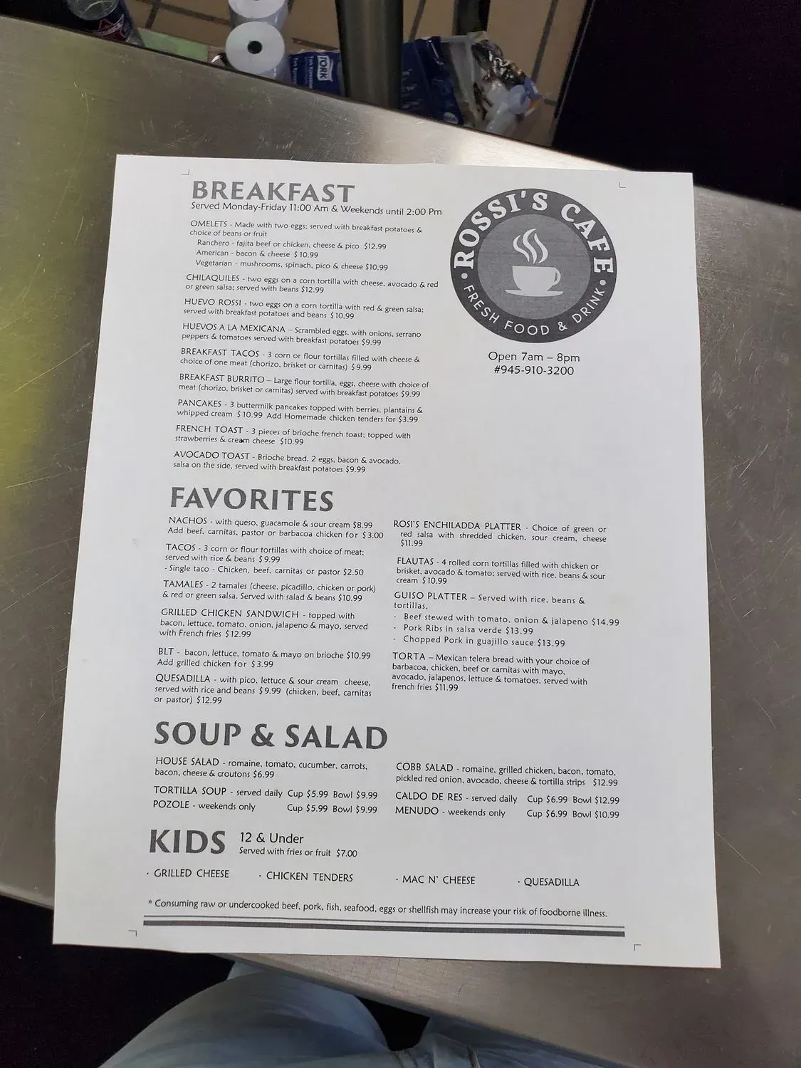 Menu 5