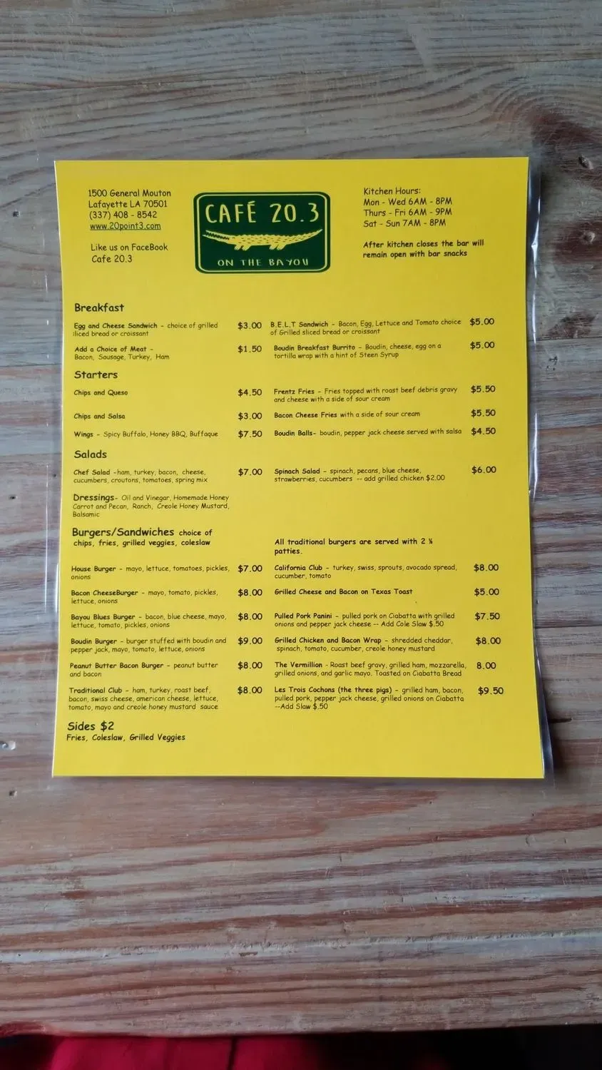 Menu 6