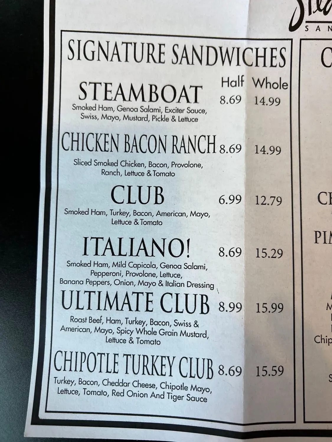 Menu 3