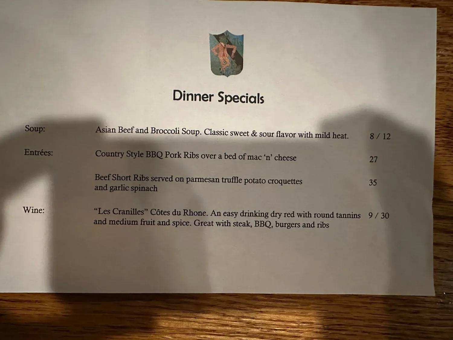 Menu 5