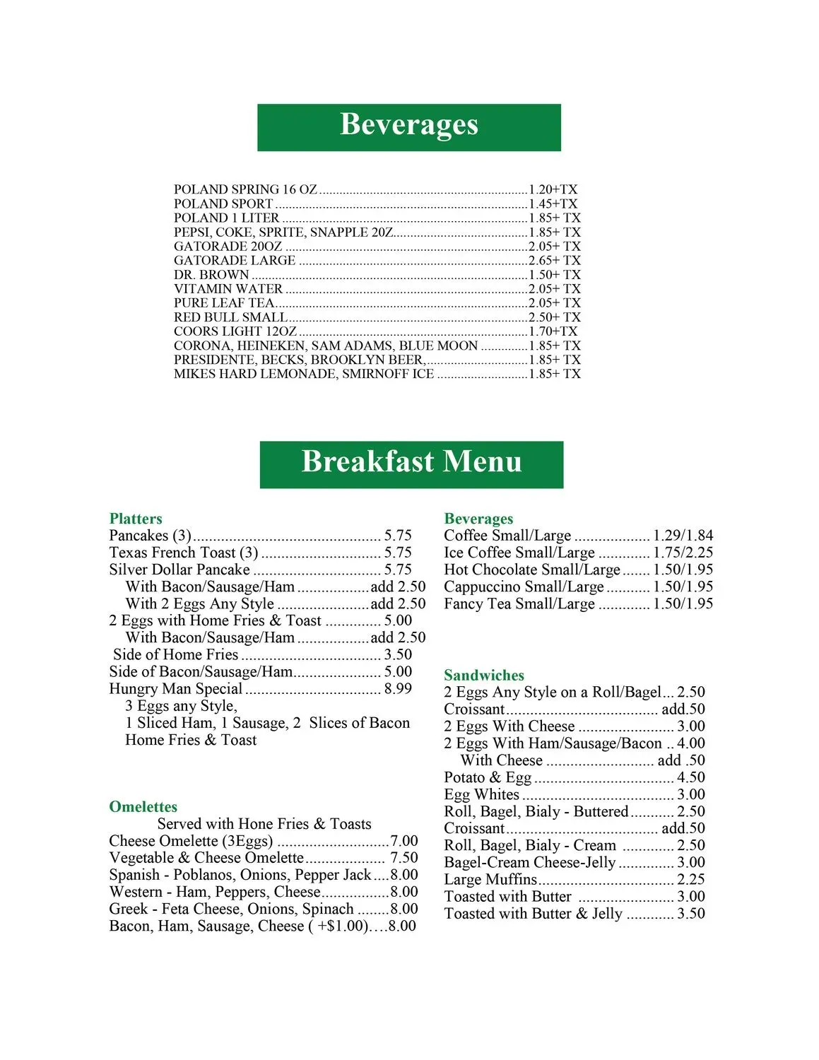 Menu 2