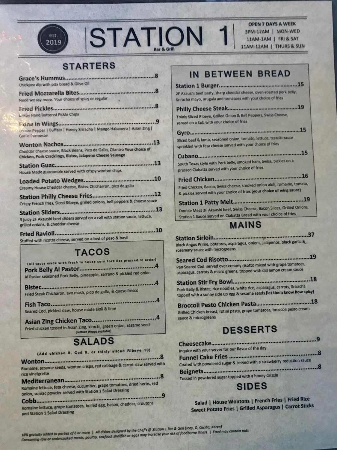 Menu 2