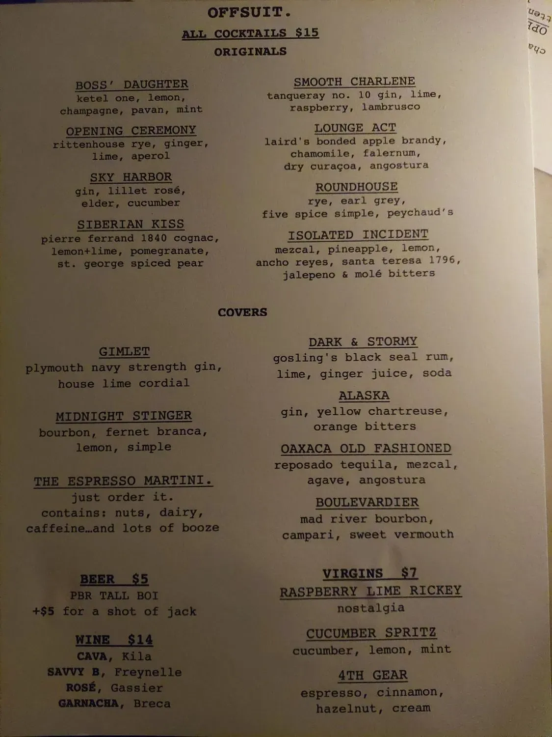 Menu 2