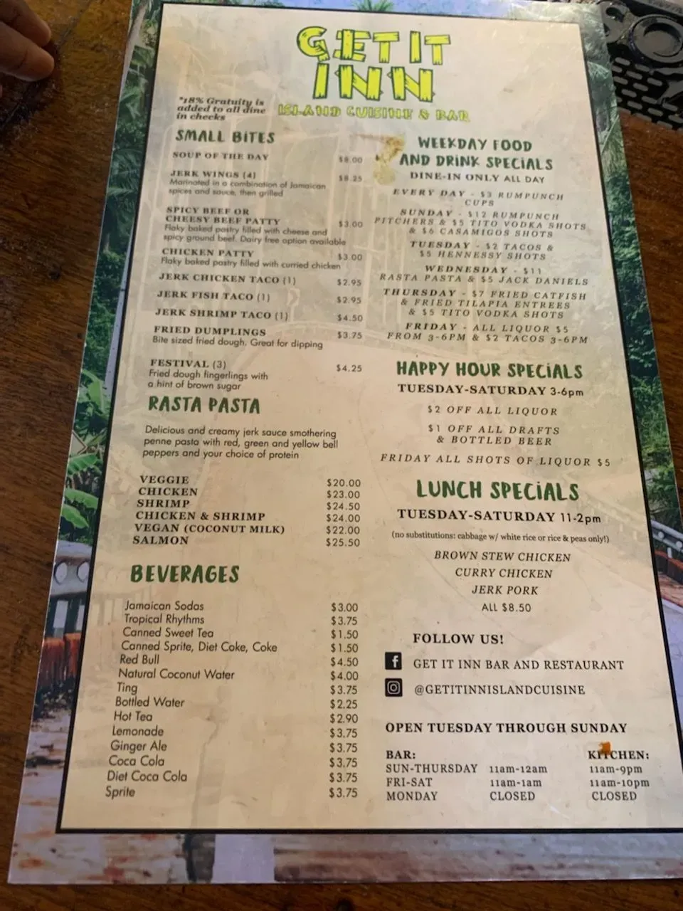 Menu 5