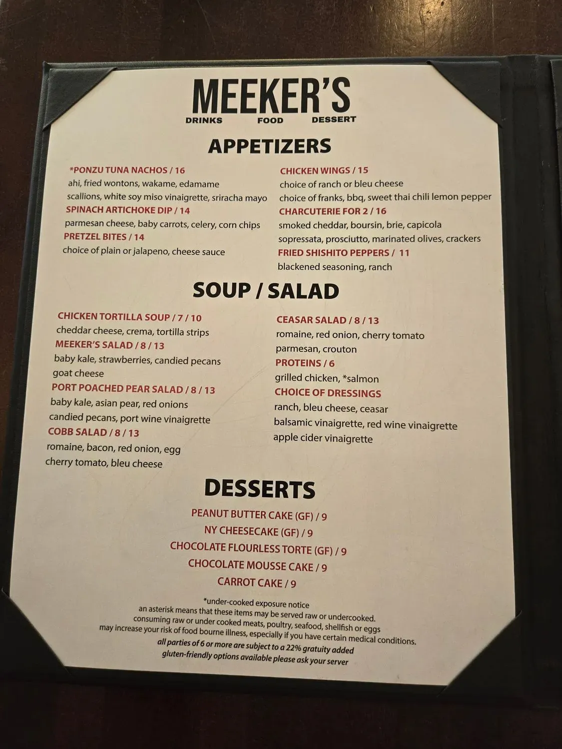 Menu 5