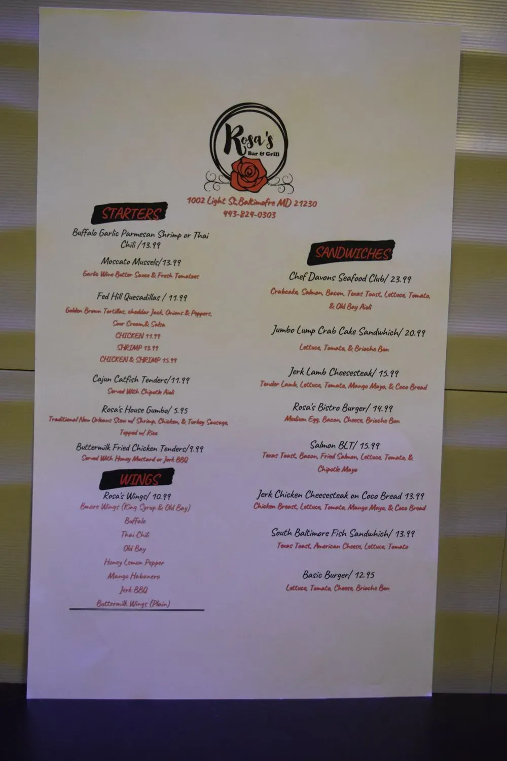 Menu 6