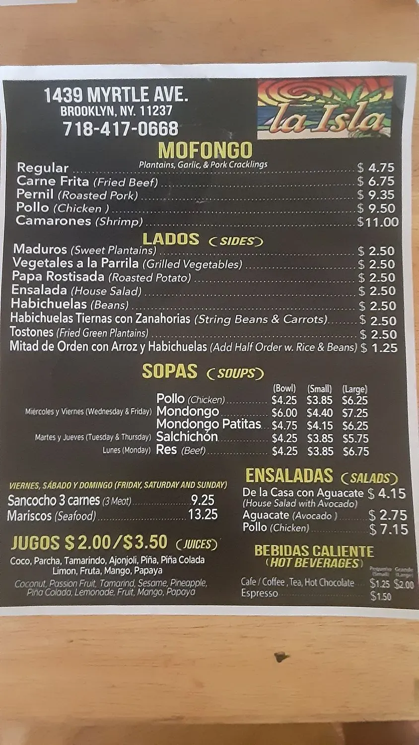 Menu 1