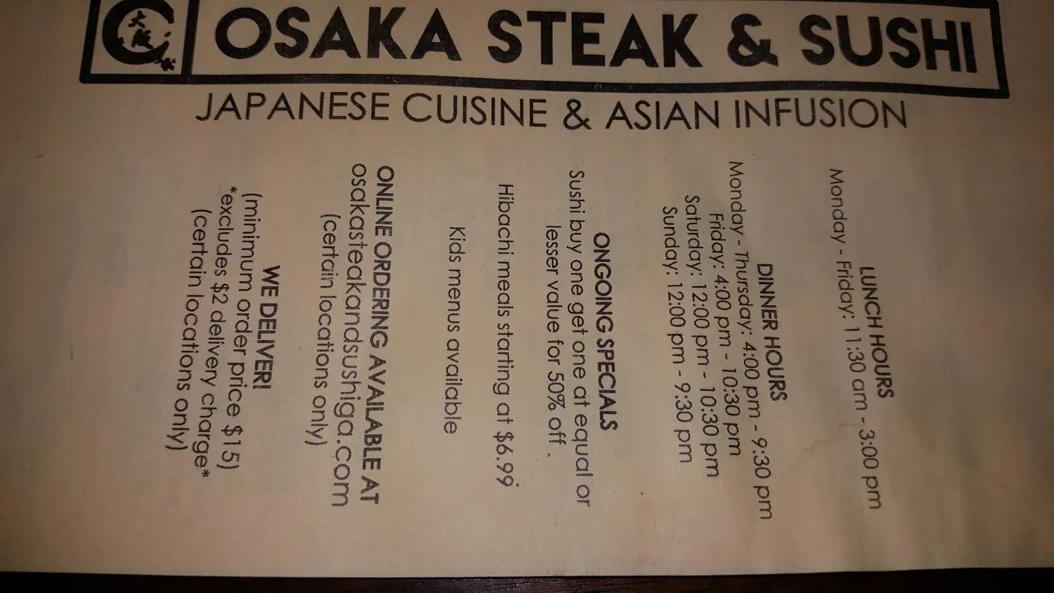 Menu 1