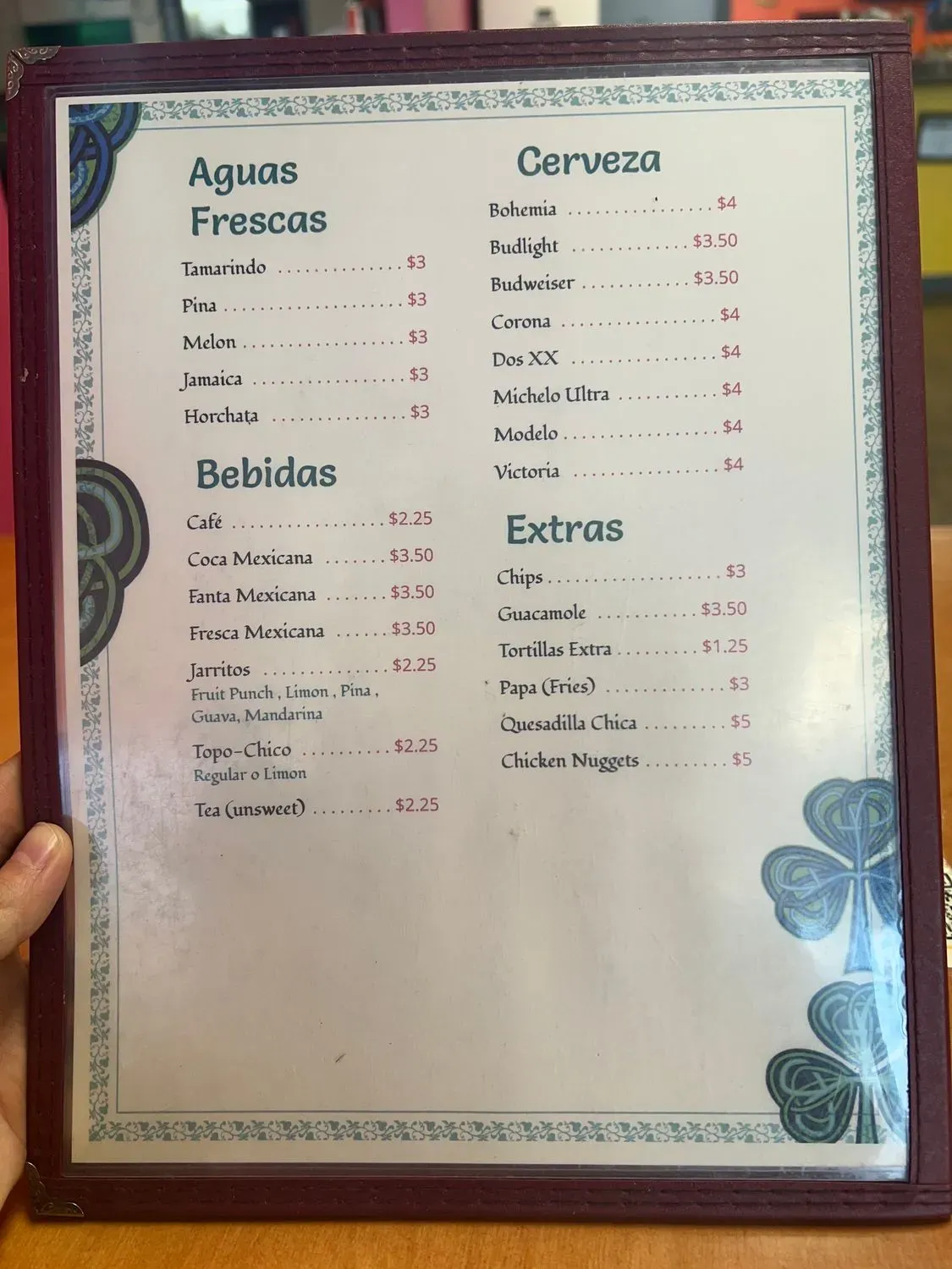 Menu 3