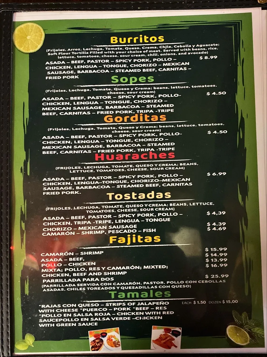 Menu 1