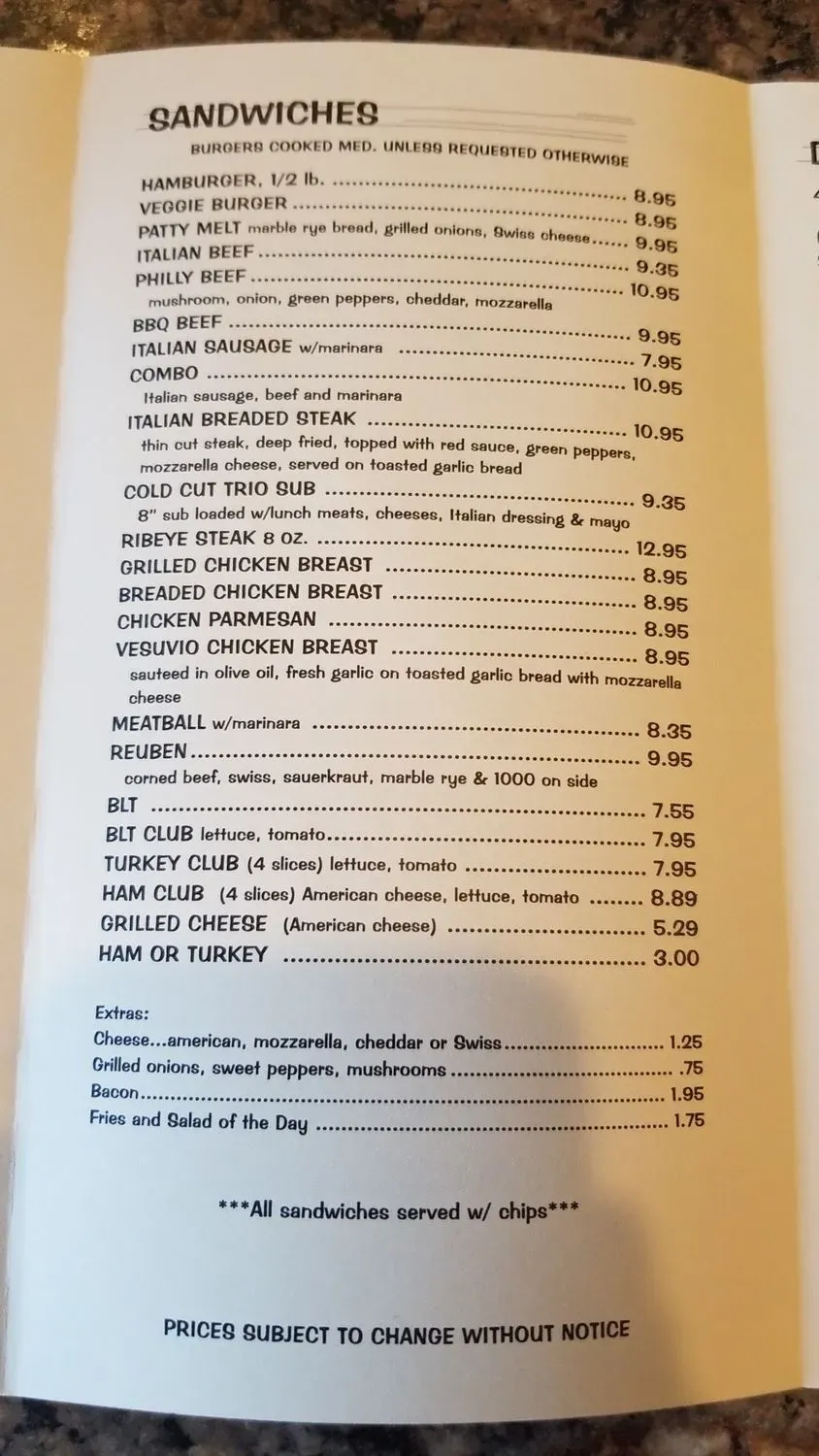 Menu 1