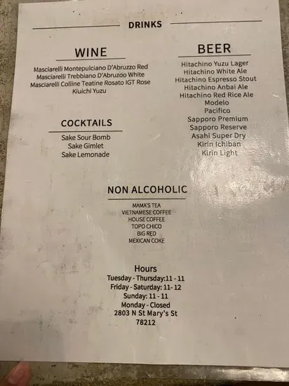 Menu 6