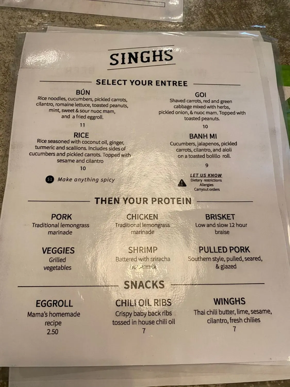 Menu 1