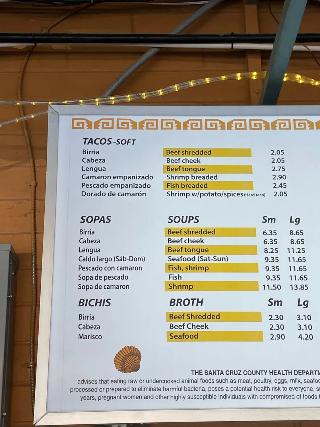 Menu 5