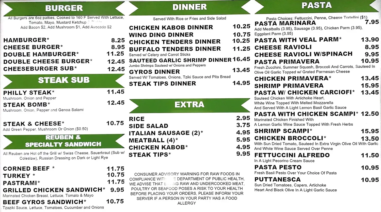 Menu 2