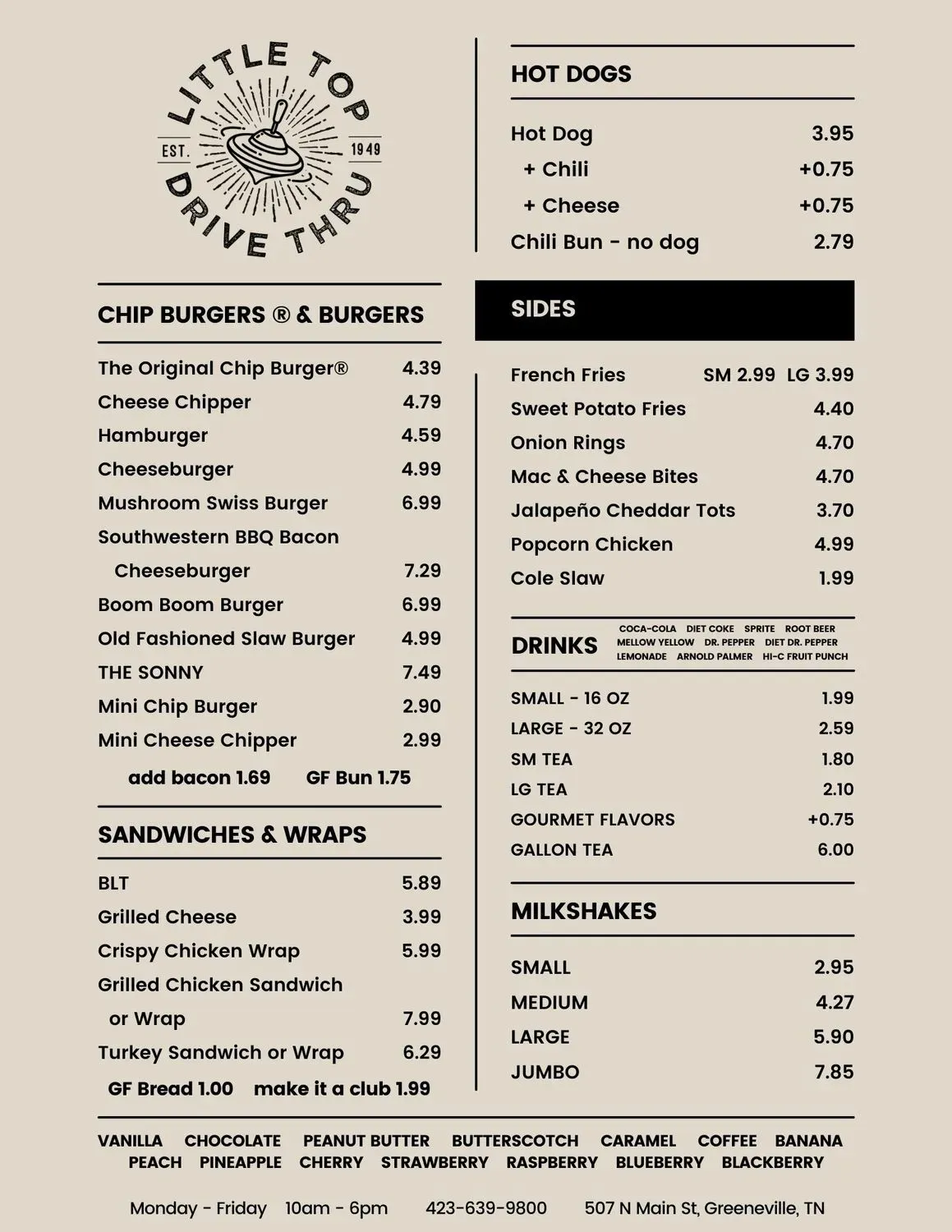 Menu 1