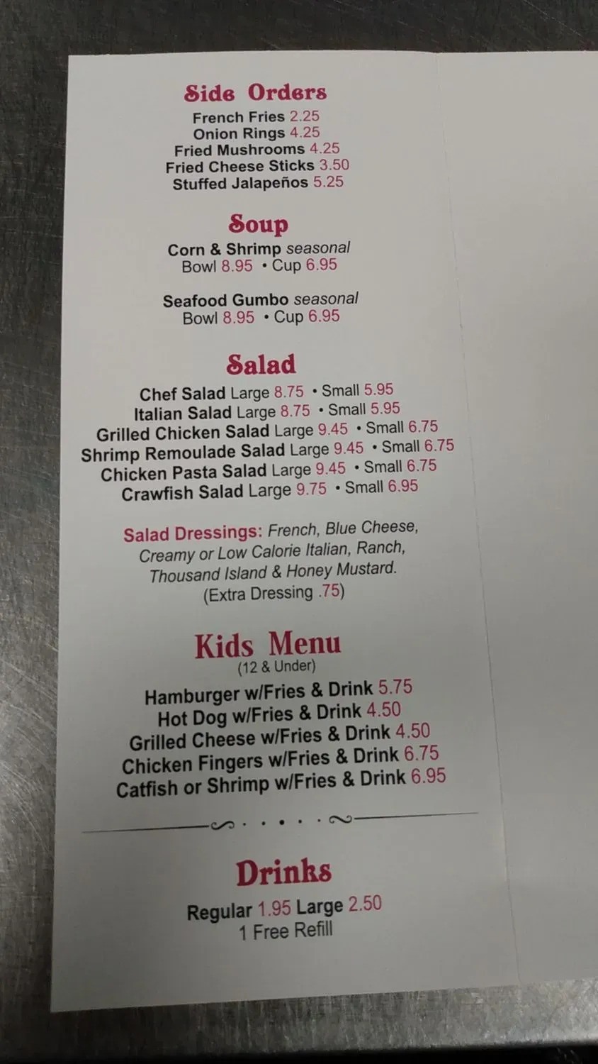 Menu 4