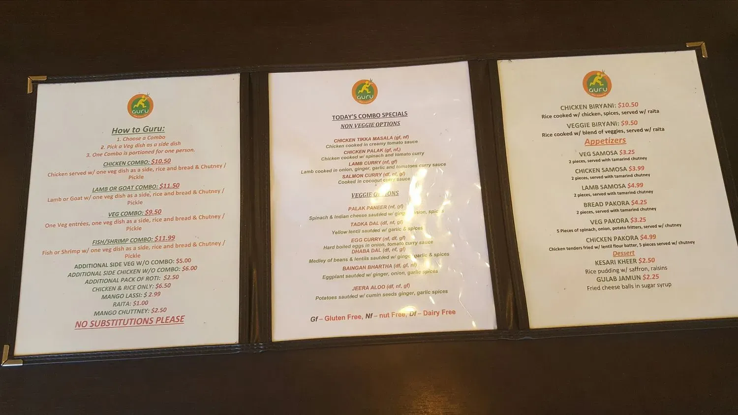 Menu 3