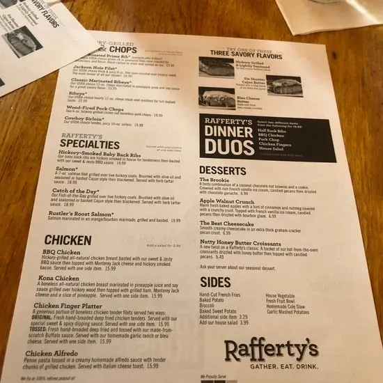 Rafferty's menu deals