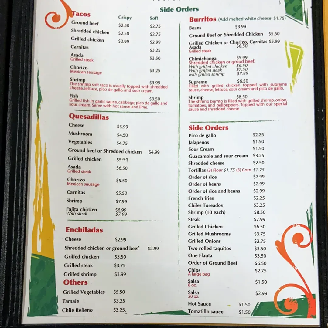 Menu 5