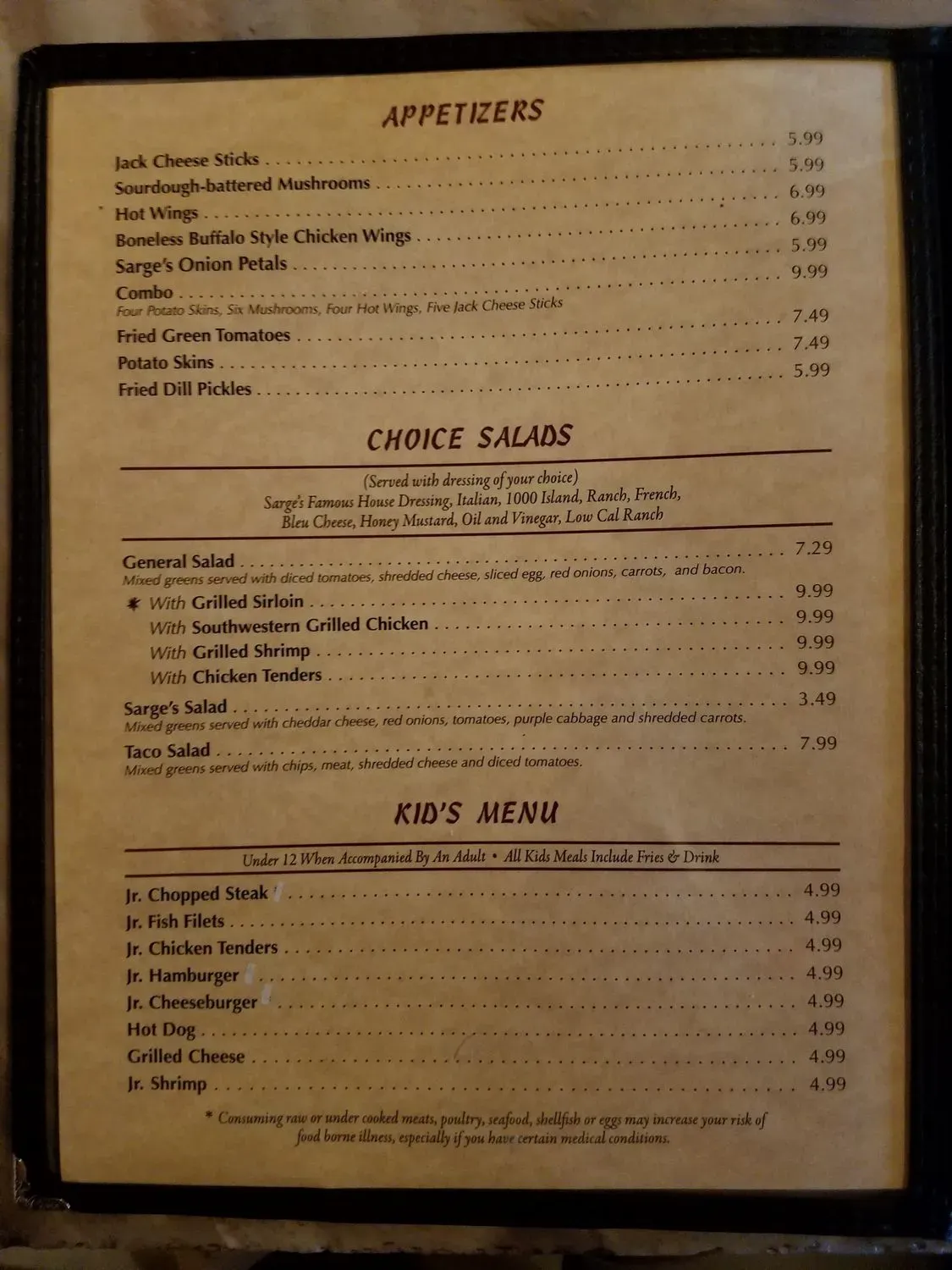 Menu 6