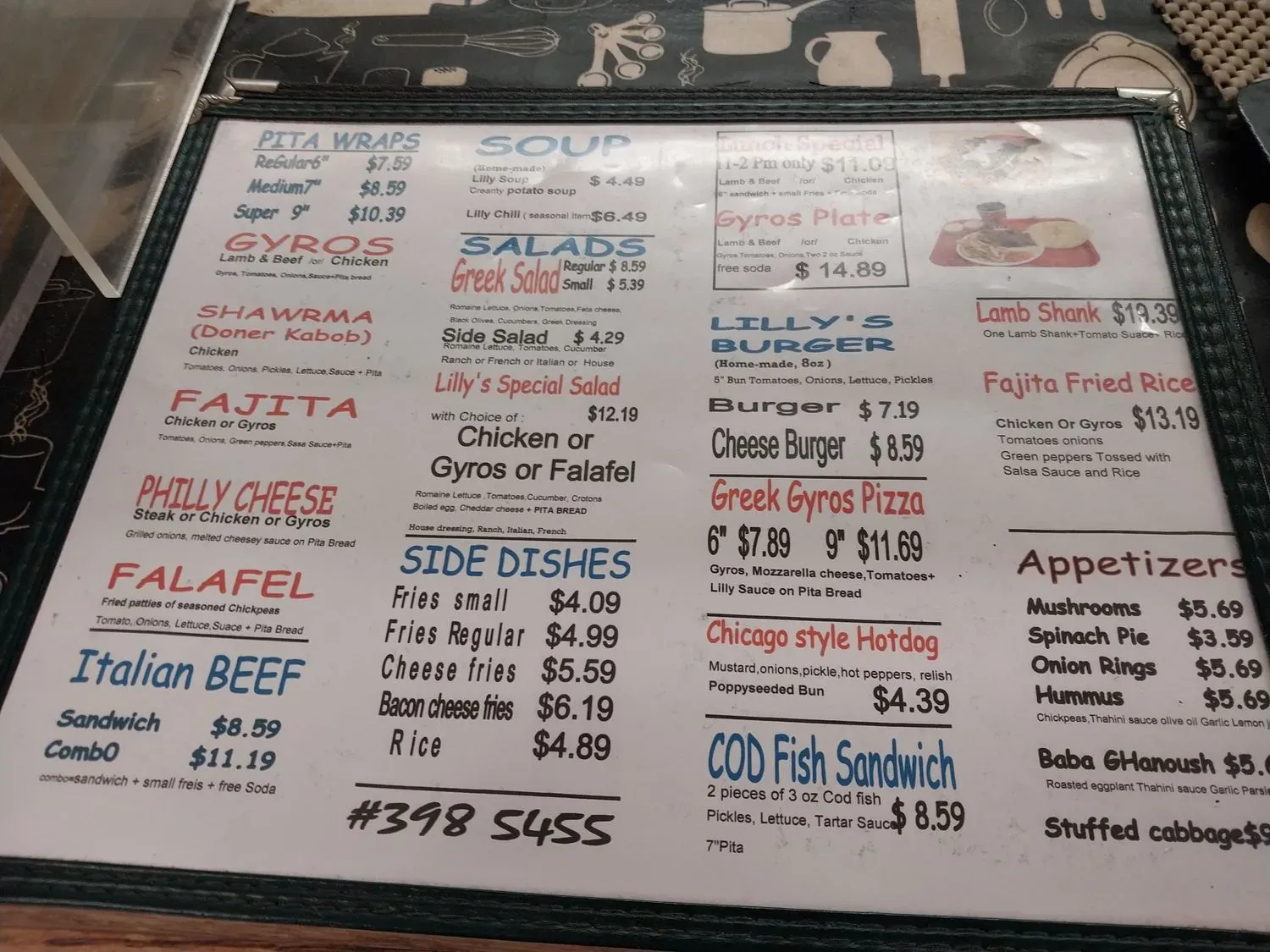 Menu 6