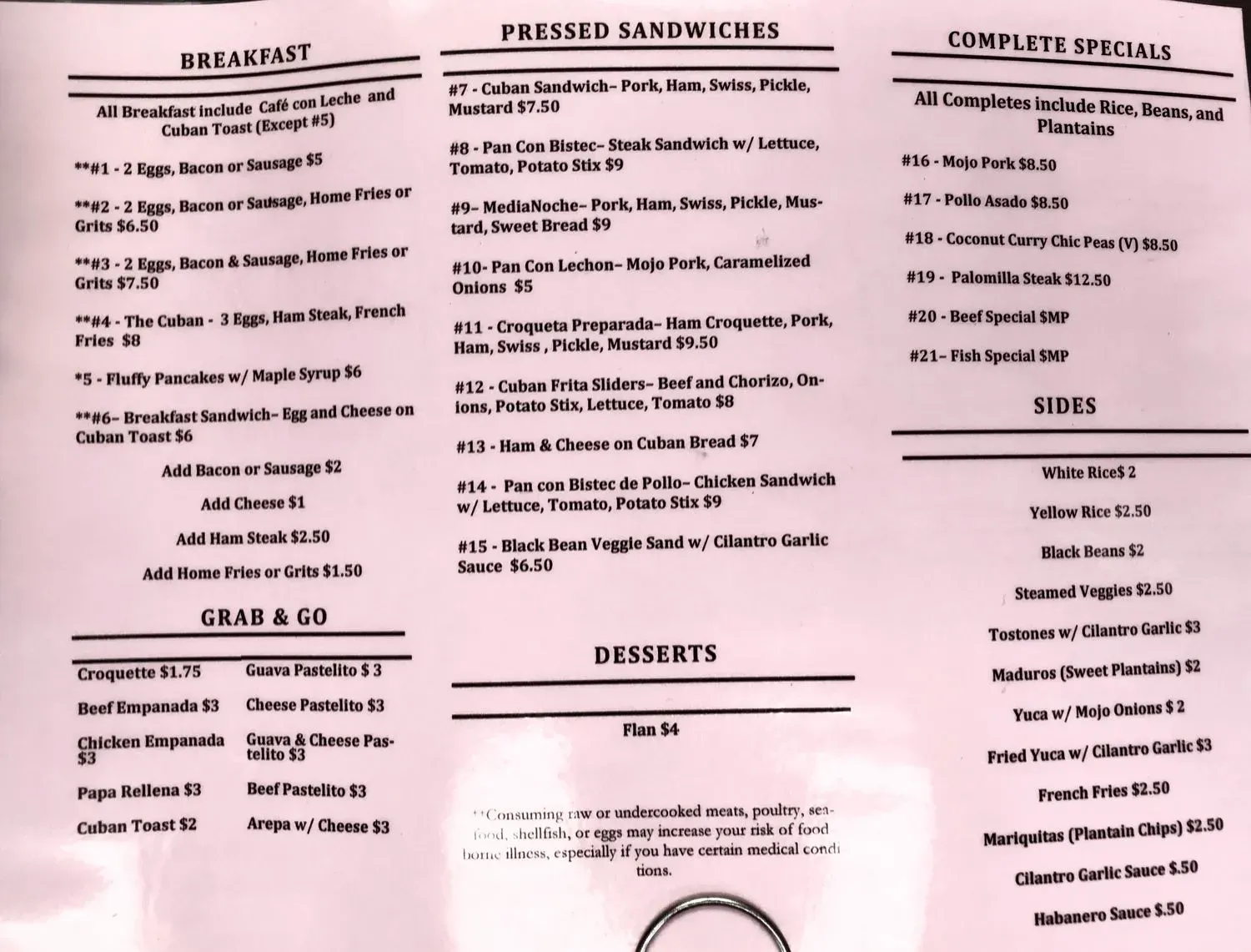 Menu 2