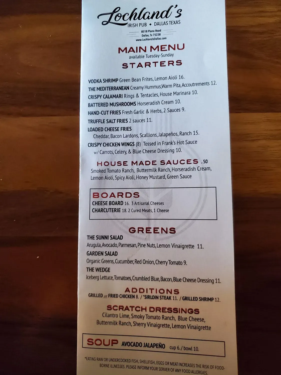 Menu 2