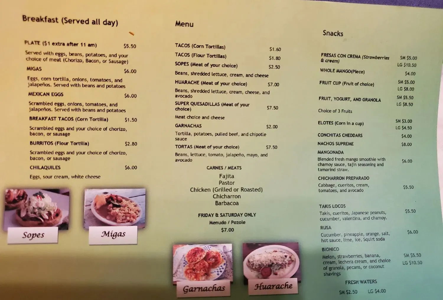 Menu 3