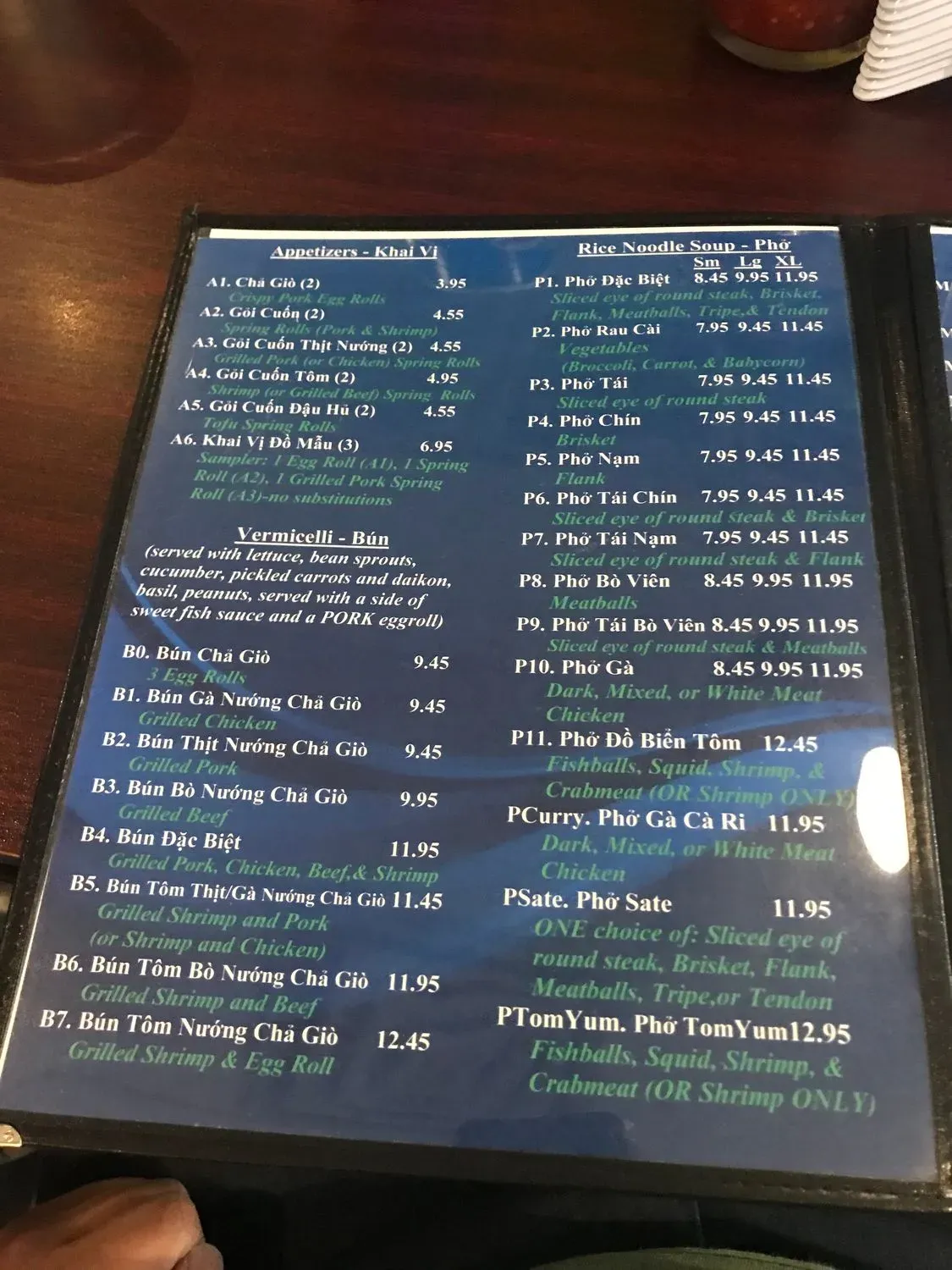 Menu 5