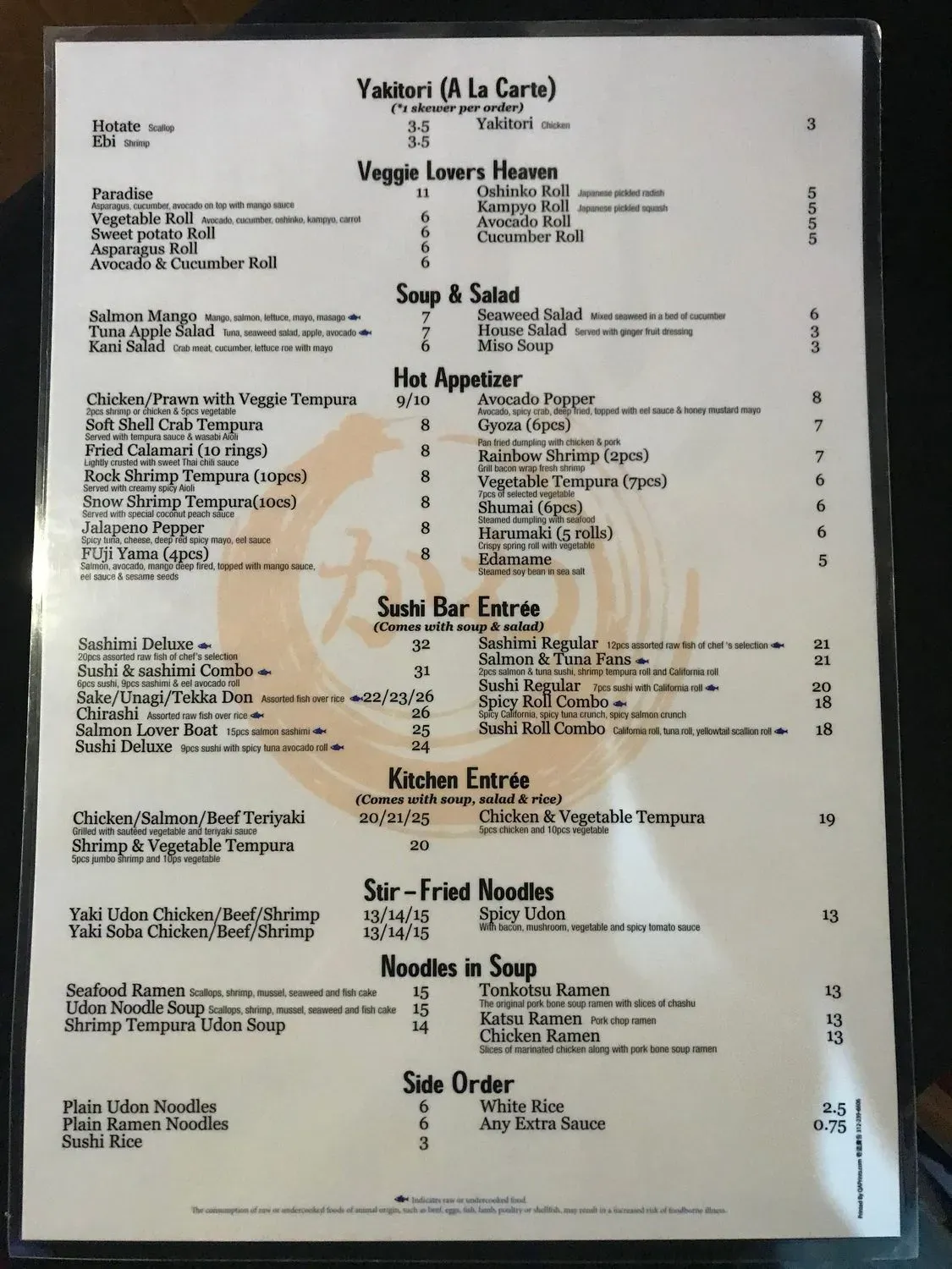 Menu 5