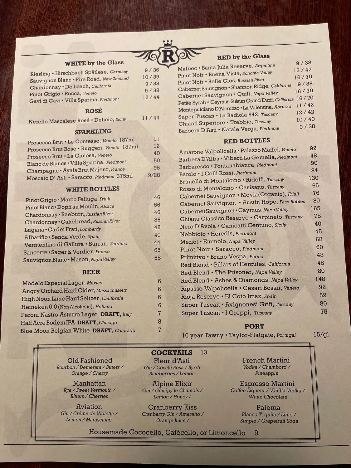 Menu 1