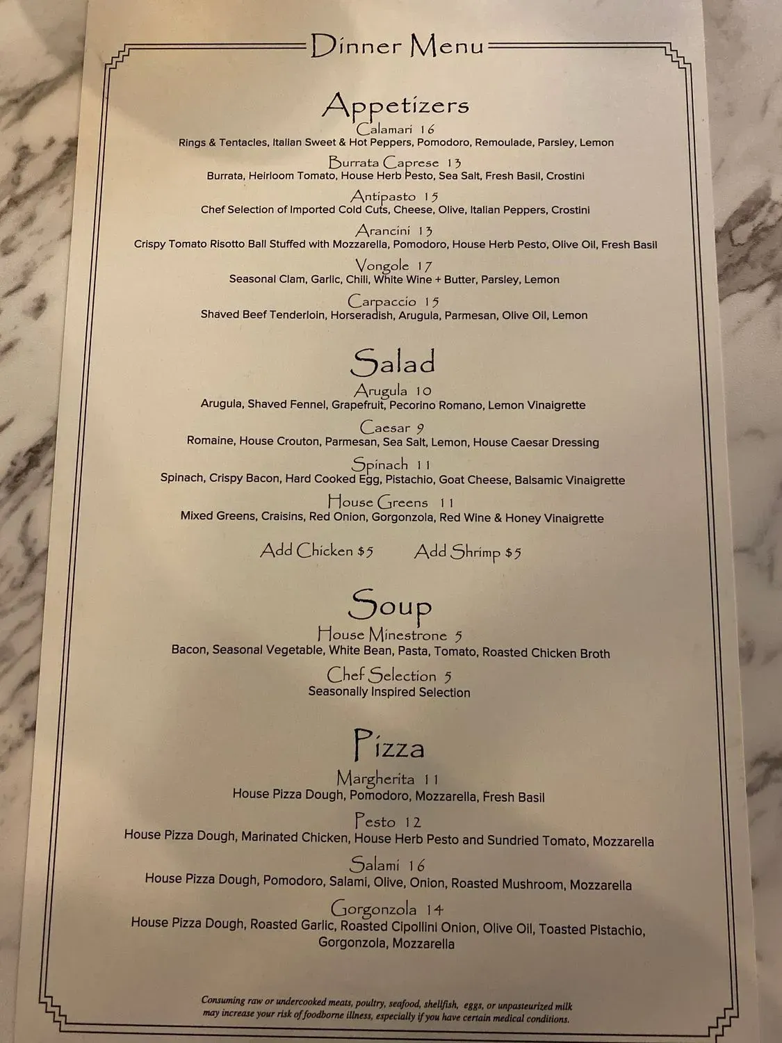 Menu 5