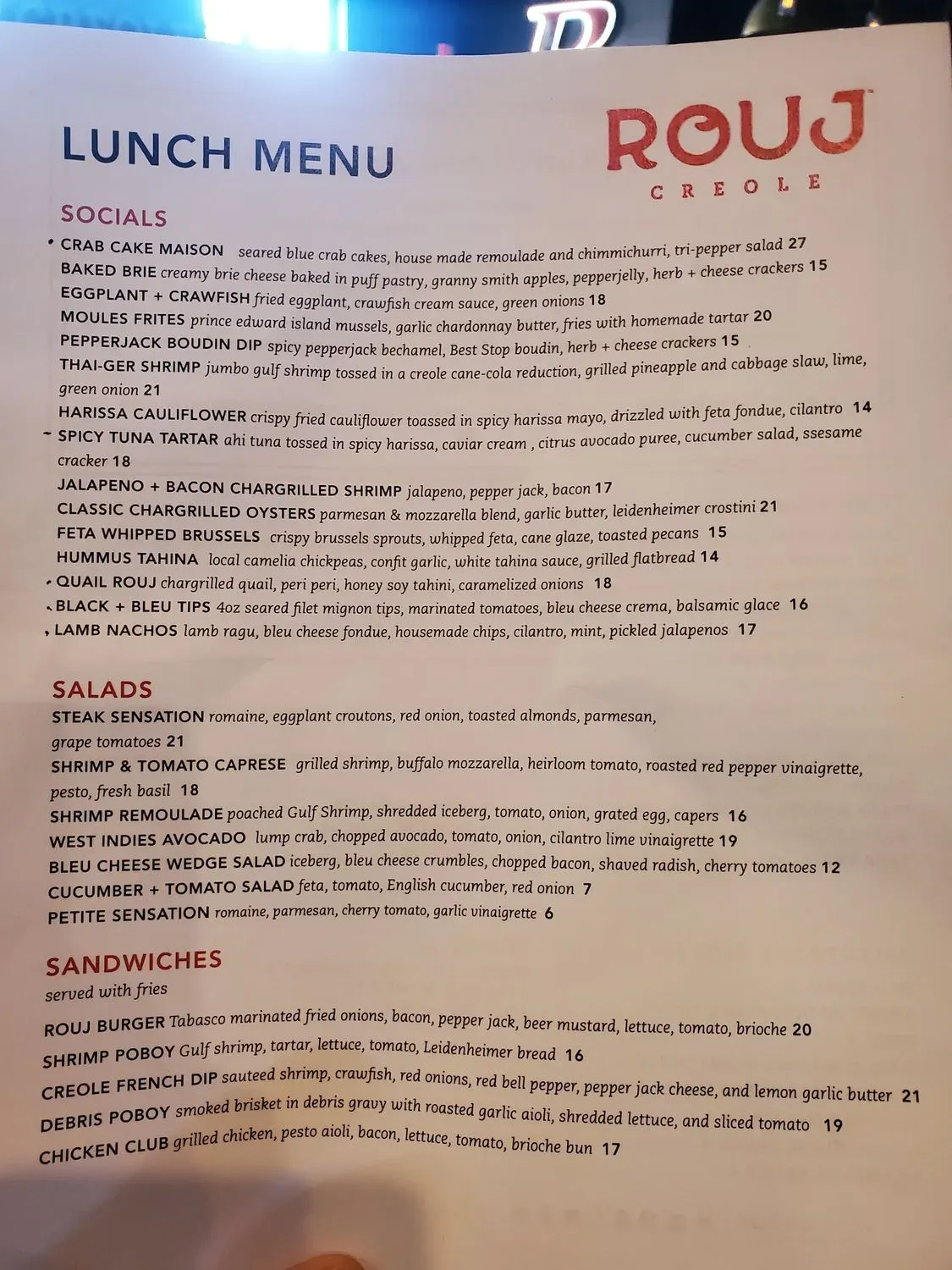 Menu 4