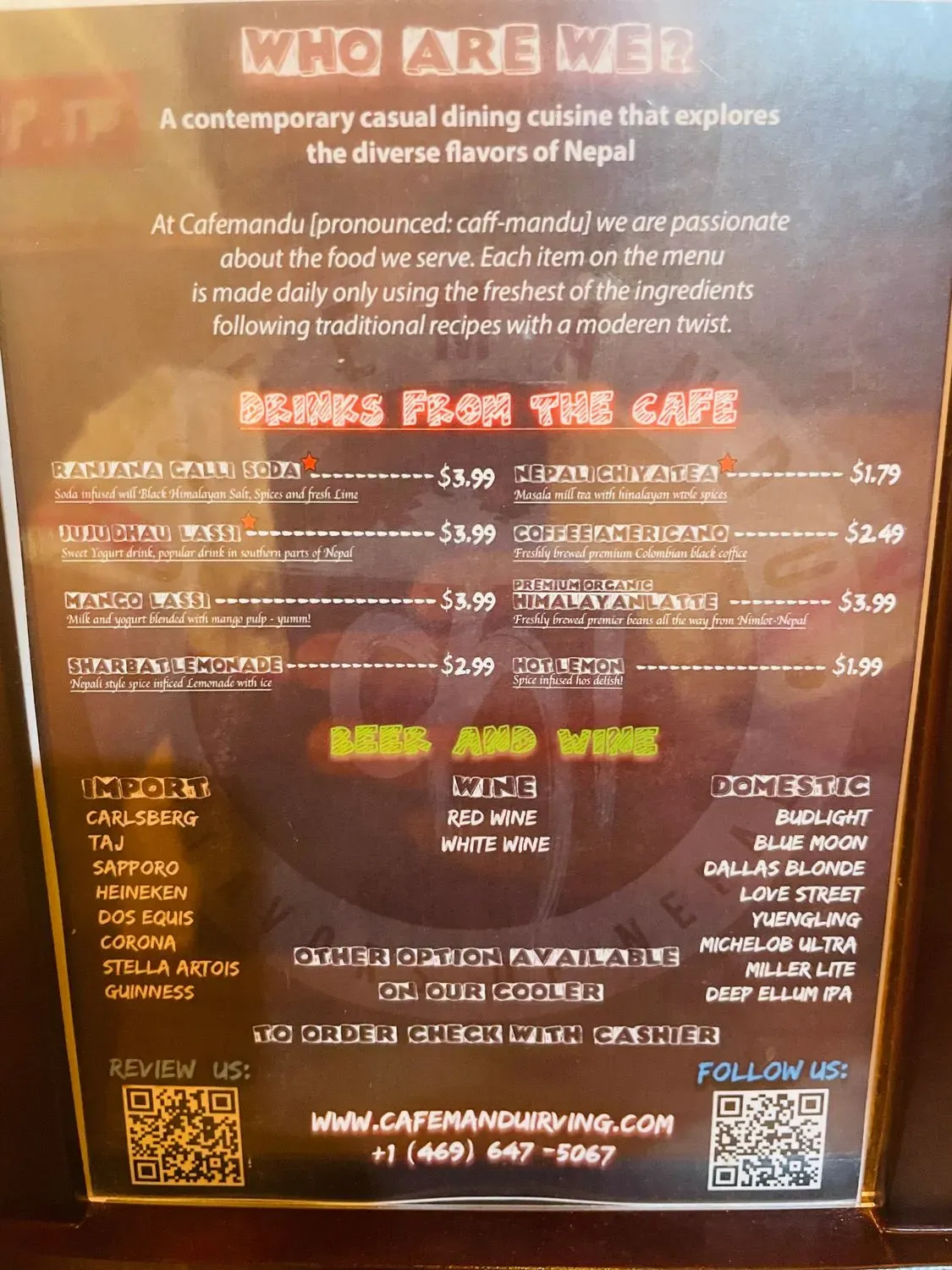 Menu 5