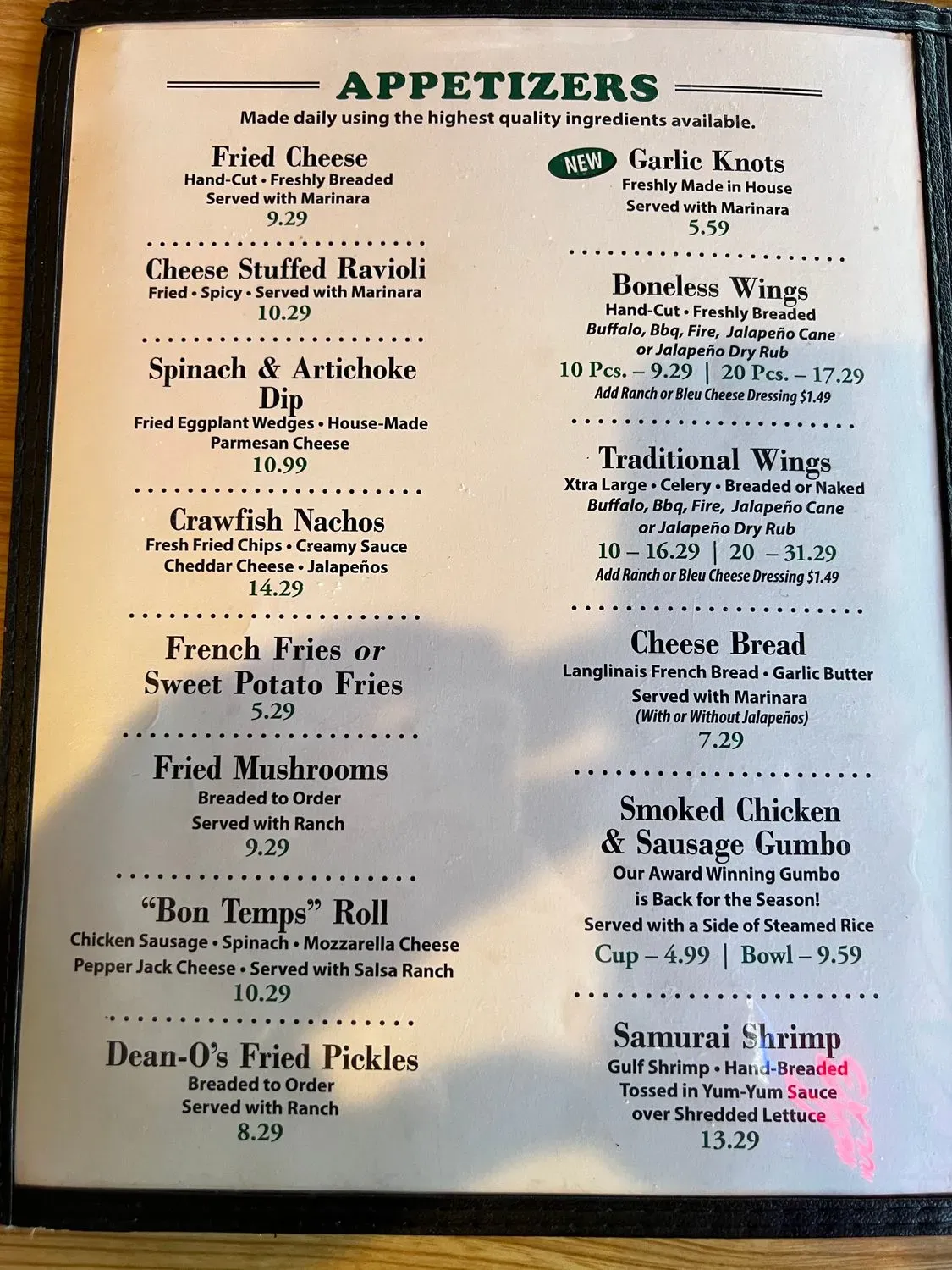 Menu 2