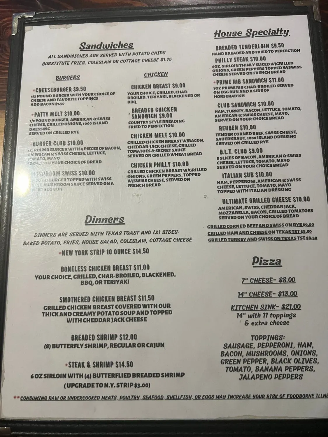 Menu 1