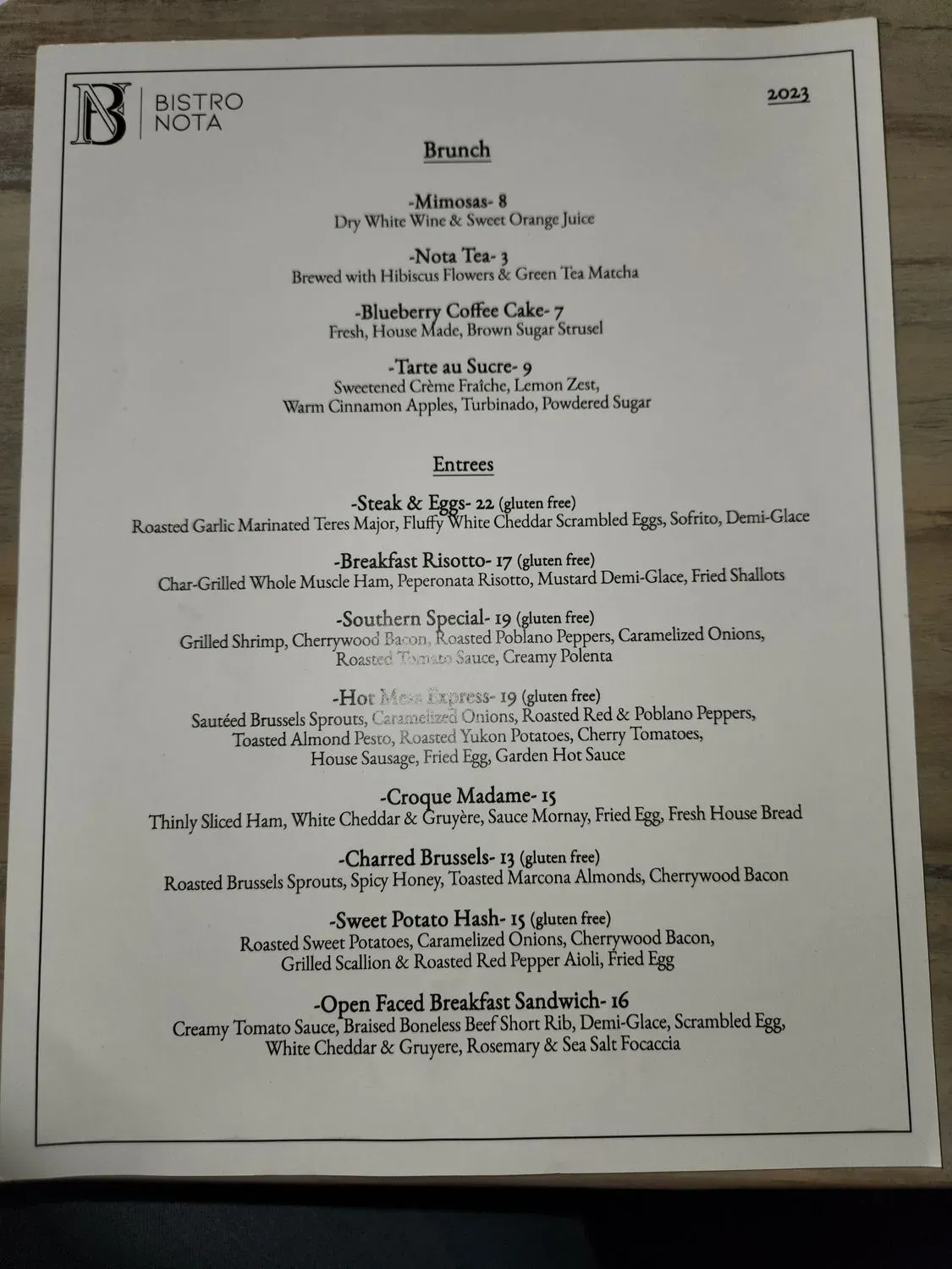 Menu 2