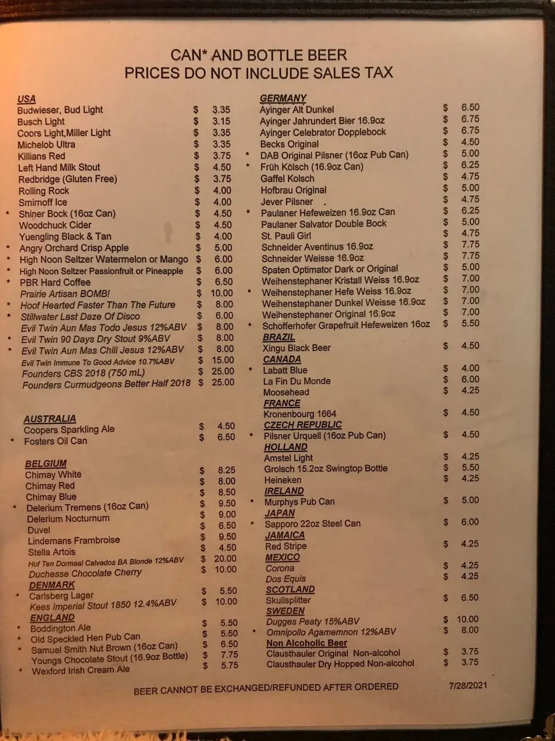 Menu 6