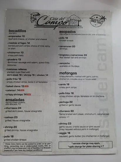 Menu 1