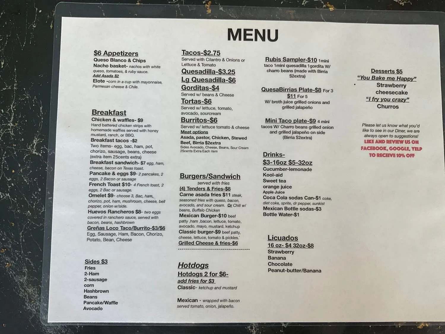 Menu 2