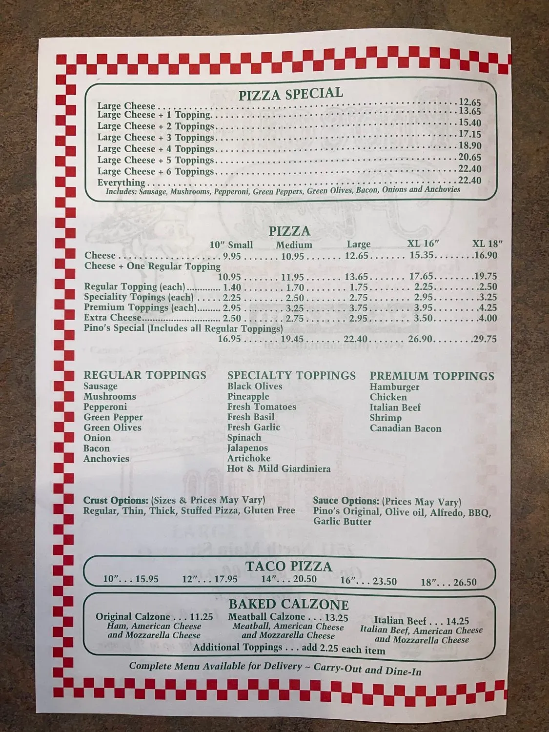 Menu 2