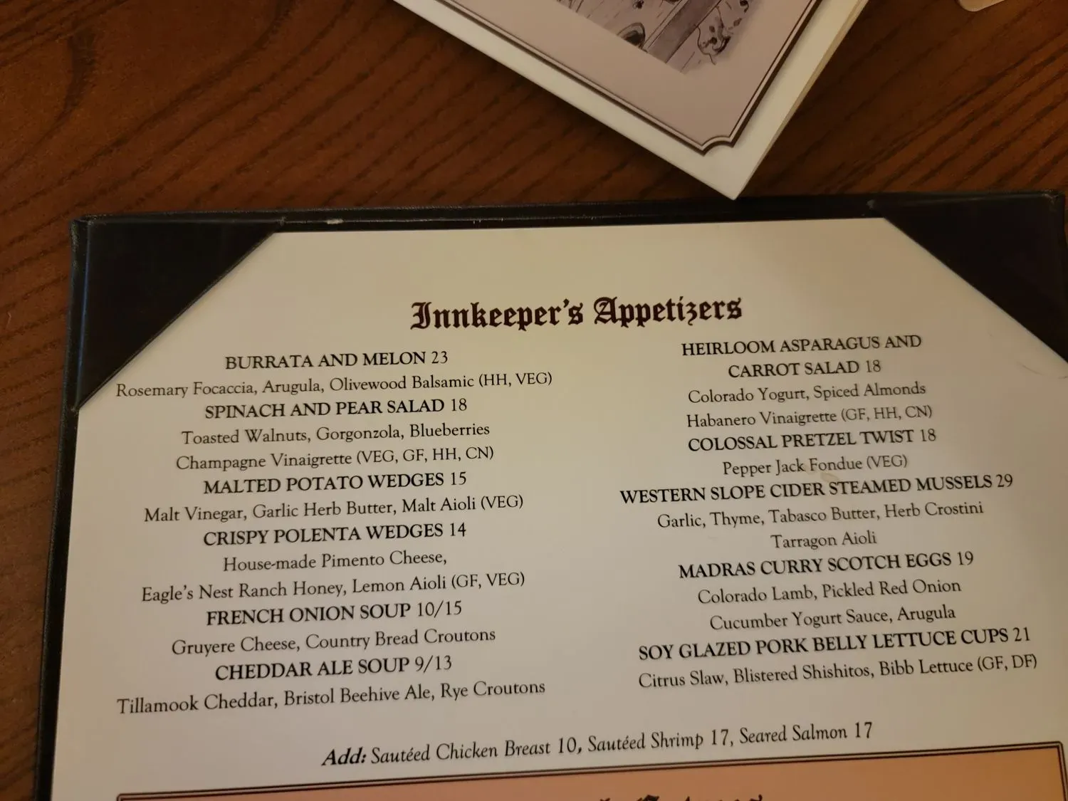 Menu 5