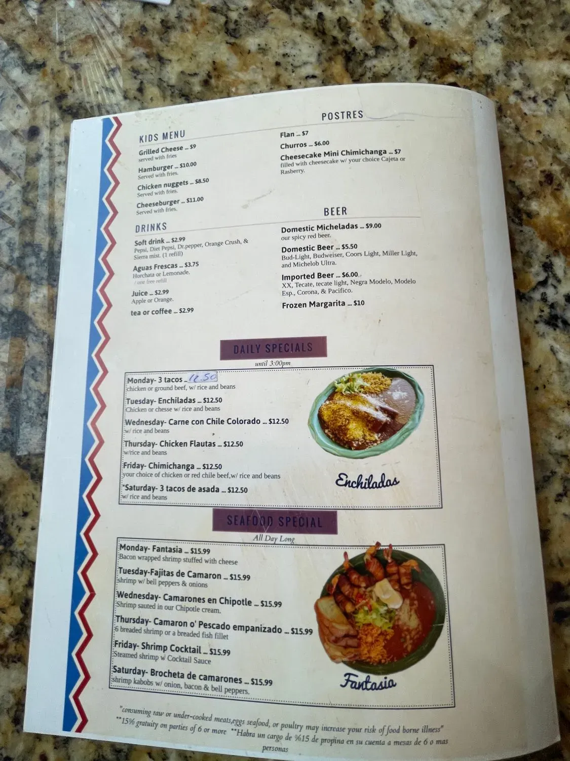 Menu 5