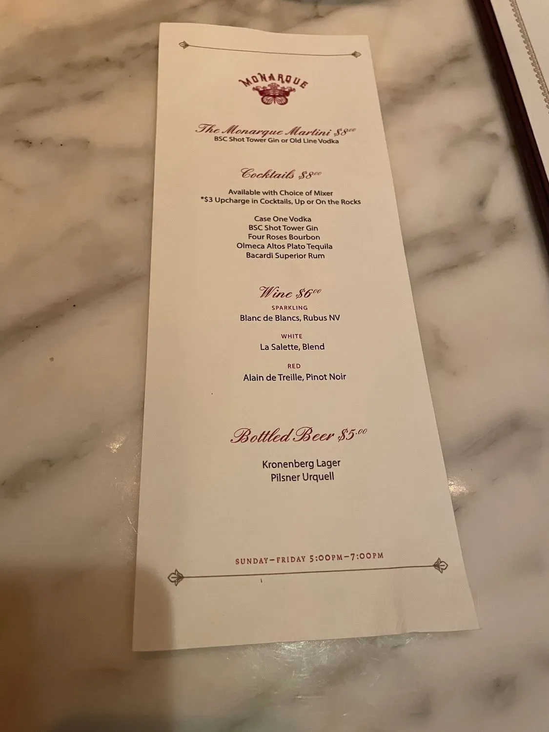 Menu 5