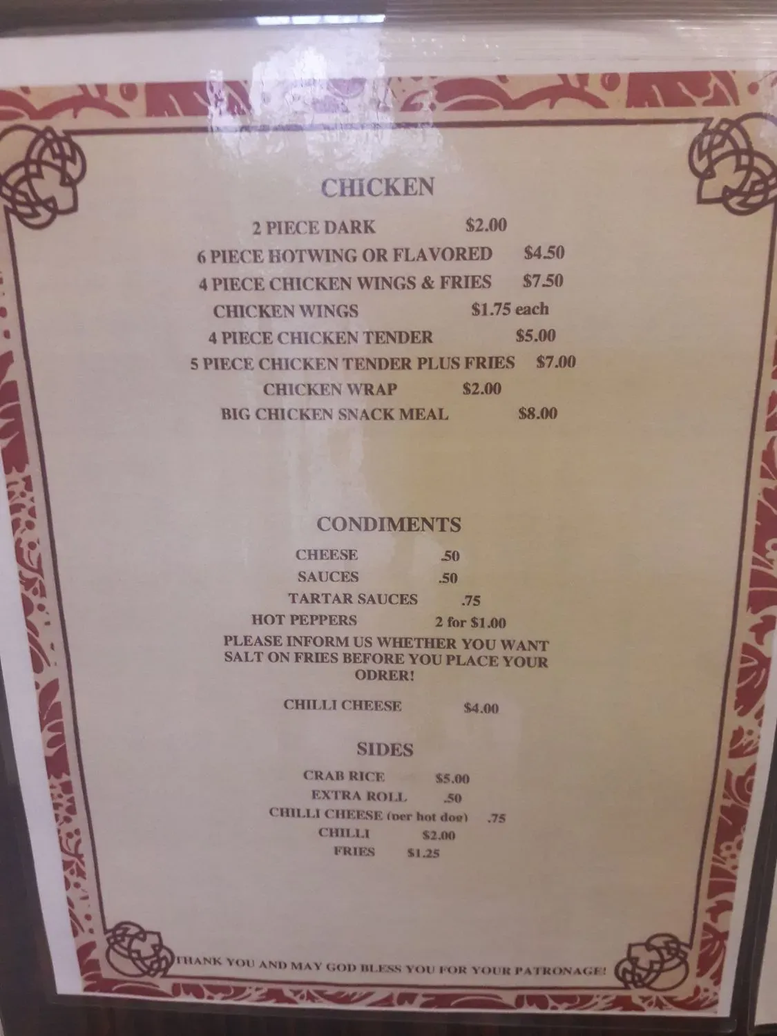 Menu 3