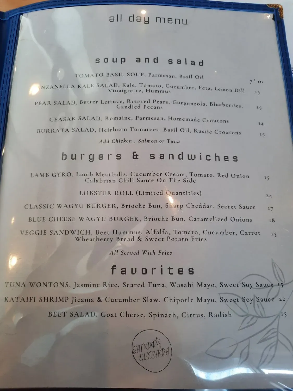 Menu 4